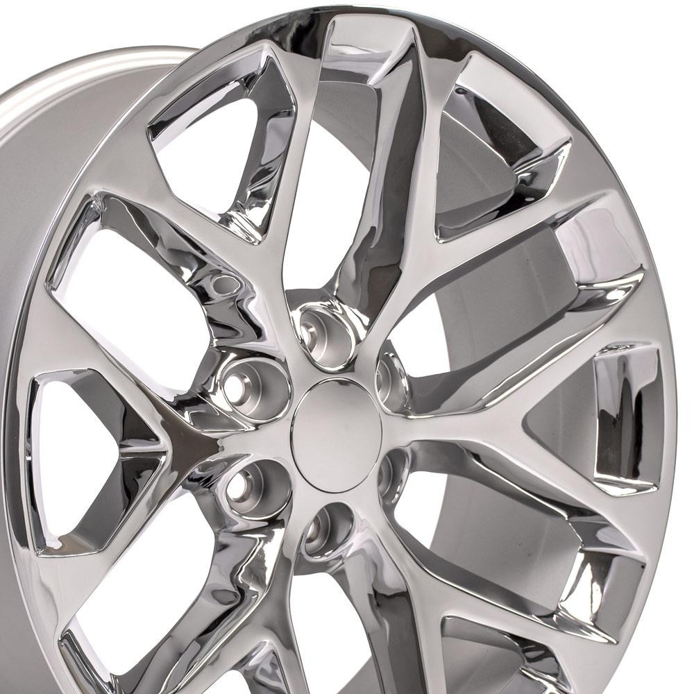 22" Replica Wheel fits Chevy Silverado - CV98B Chrome 22x9