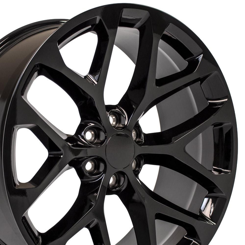 OE Wheels CV98B 24x10 6x139.7 24et Gloss Black Wheel
