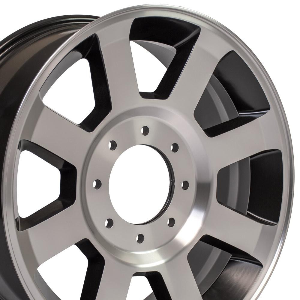 OE Wheels FR78 20x8 8x170 40et Satin Black Machined Wheel