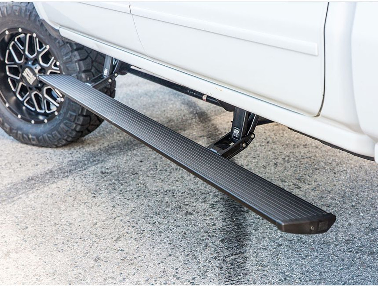 AMP Research Powerstep Electric Running Boards - Plug-n-Play - 14-18 Silverado & Sierra Crew Cab