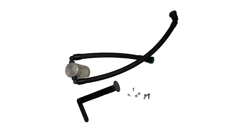 J&L 21-26 Ford F-150 5.0L Oil Separator 3.0 PCV Side - Clear Anodized - 3131P-C Photo - Primary