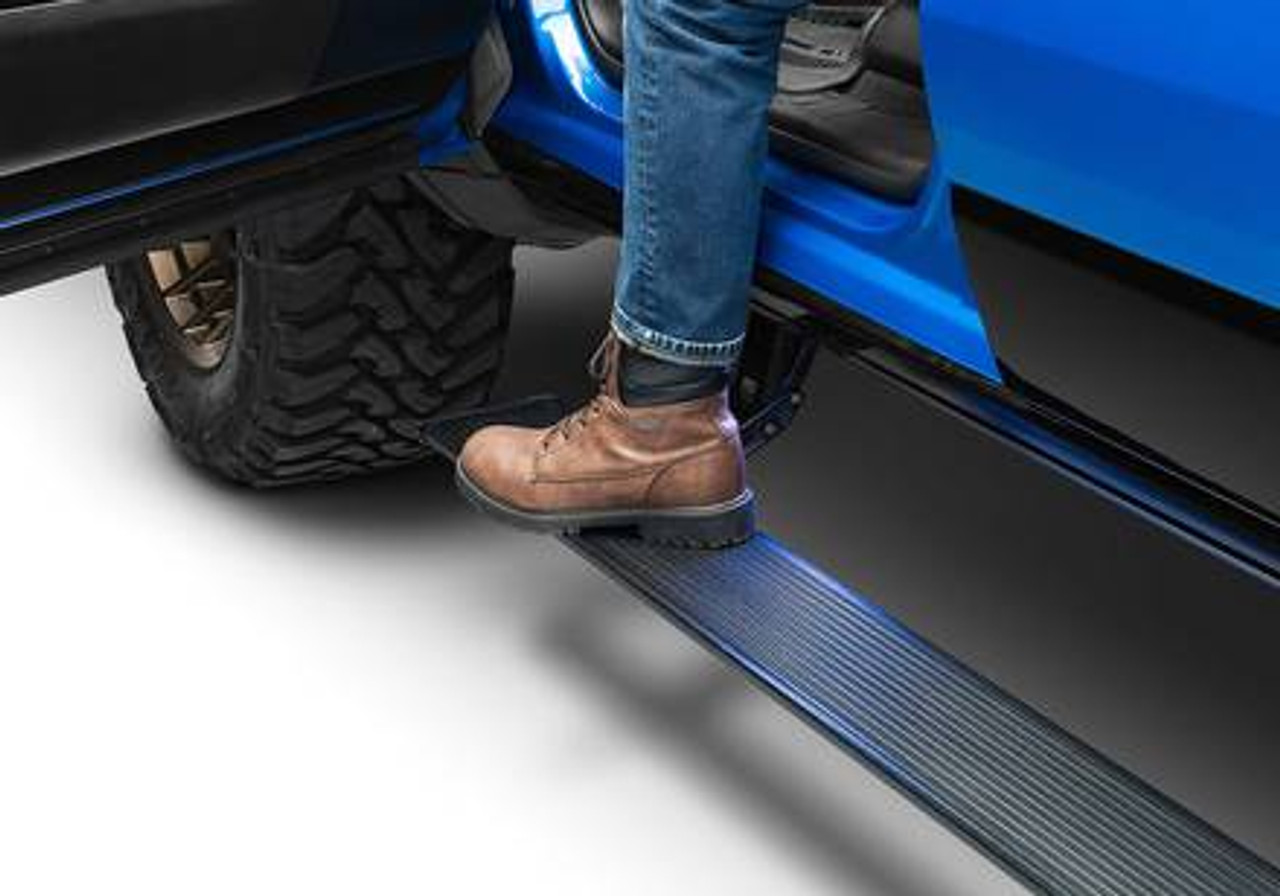 AMP Research Powerstep Xtreme Electric Running Boards - 22-24 Silverado & Sierra Crew Cab