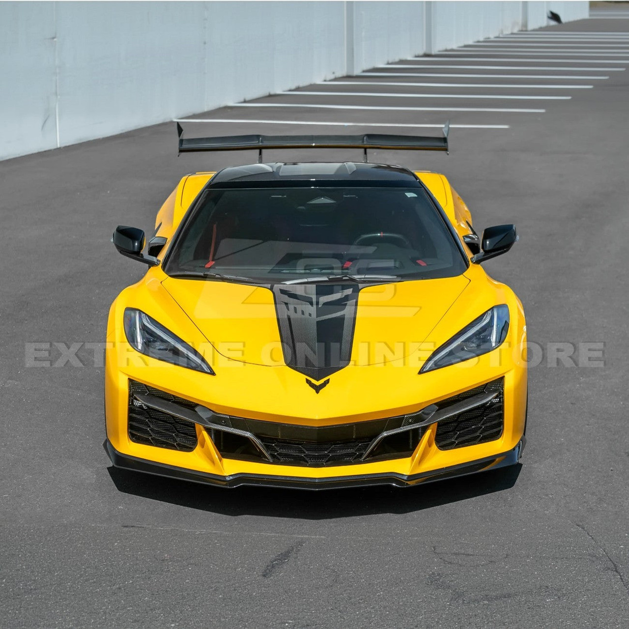 EOS 3 Piece Front Splitter - Carbon Flash Metallic - C8 Corvette