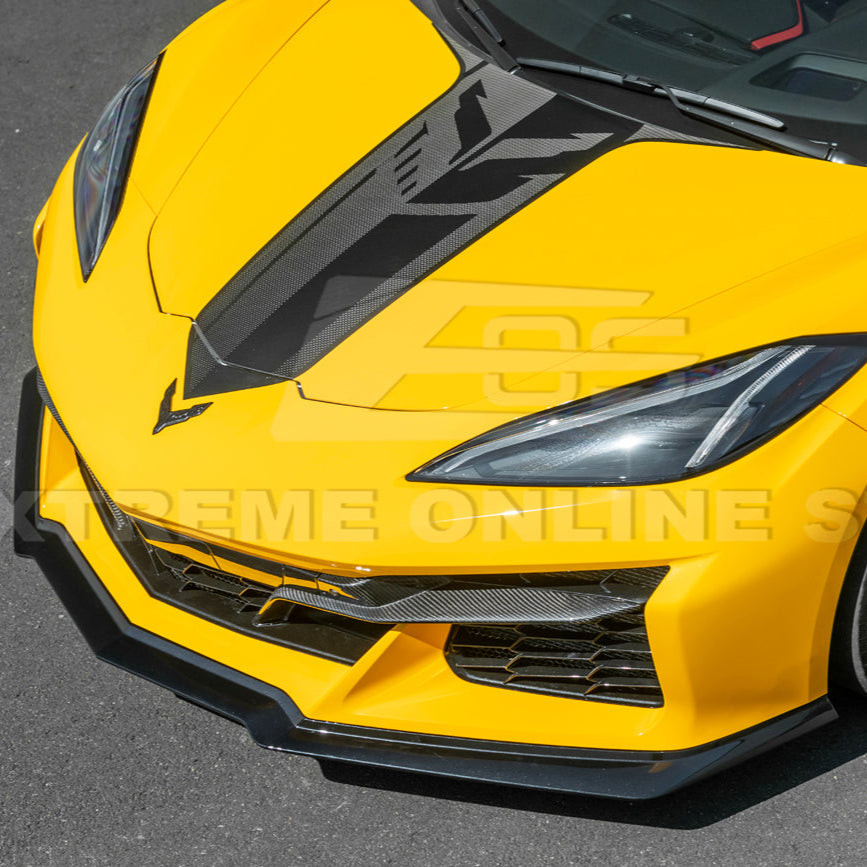 EOS 3 Piece Front Splitter - Carbon Flash Metallic - C8 Corvette