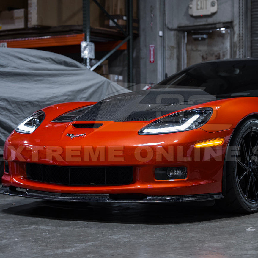 EOS Front Side Marker Lights - Clear - 05-13 C6 Corvette Base / GS / Z06 / ZR1 (LIGHT-1453-CL)