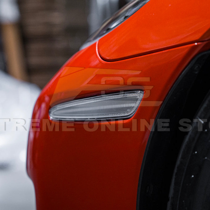 EOS Front Side Marker Lights - Clear - 05-13 C6 Corvette Base / GS / Z06 / ZR1 (LIGHT-1453-CL)