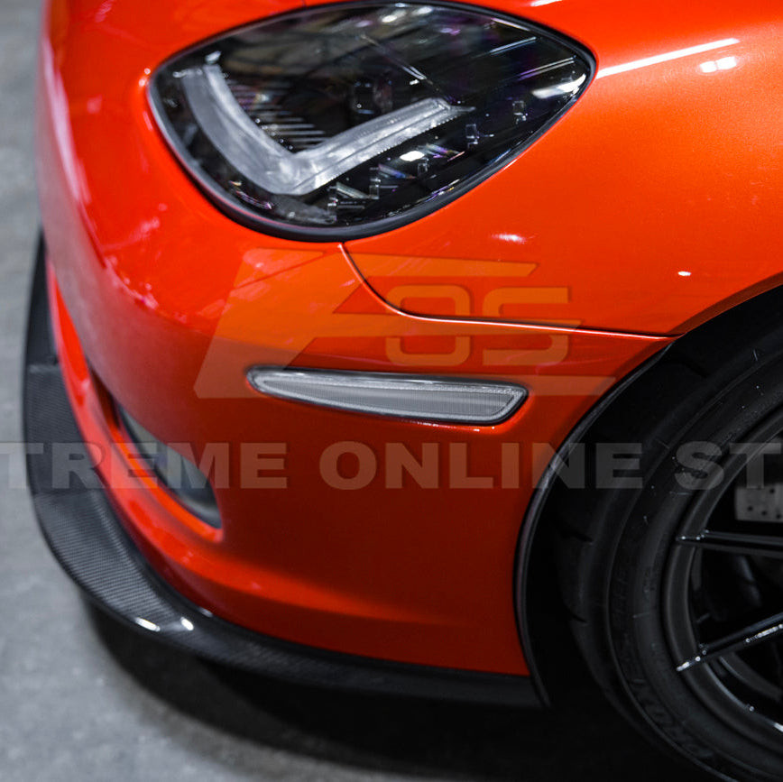 EOS Front Side Marker Lights - Clear - 05-13 C6 Corvette Base / GS / Z06 / ZR1 (LIGHT-1453-CL)