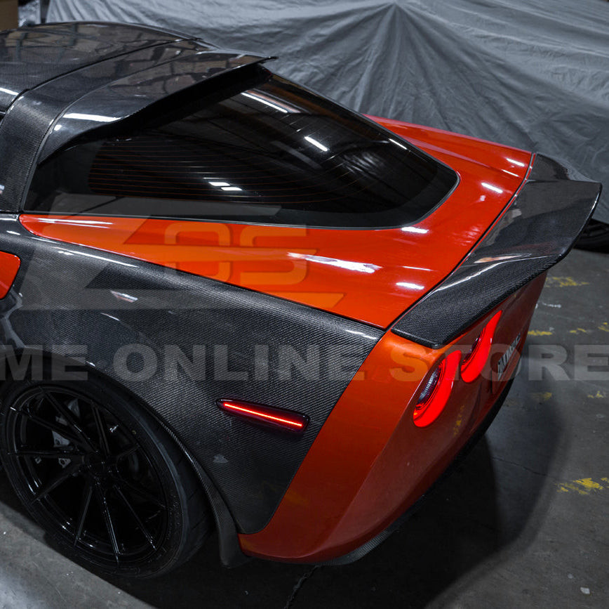 EOS Rear Side Marker Lights - Smoke Tinted - 05-13 C6 Corvette Base / GS / Z06 / ZR1 (LIGHT-1454-SM)