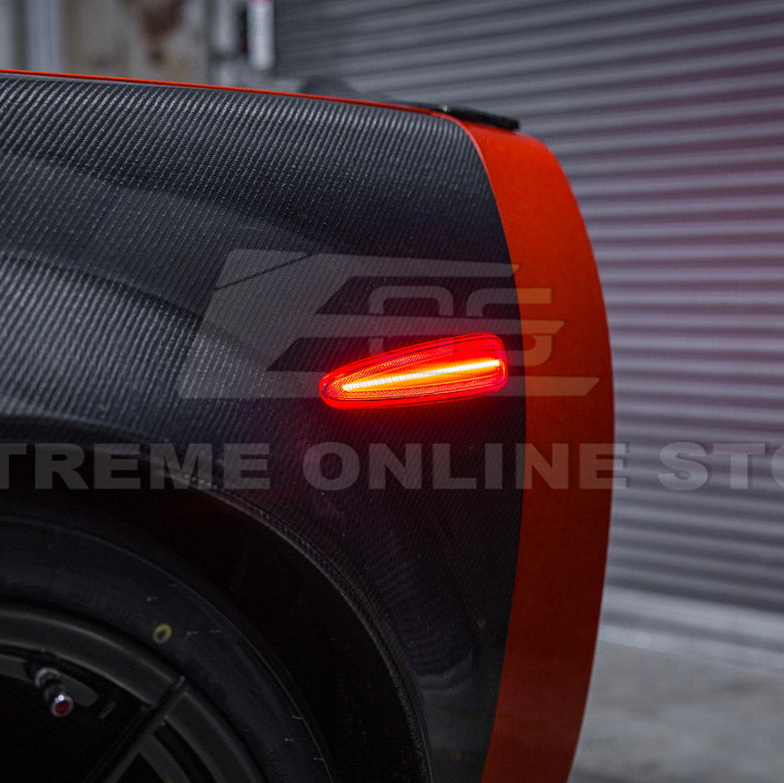 EOS Rear Side Marker Lights - Clear - 05-13 C6 Corvette Base / GS / Z06 / ZR1 (LIGHT-1454-CL)