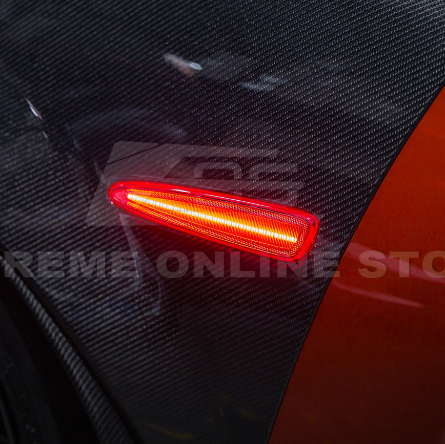 EOS Rear Side Marker Lights - Clear - 05-13 C6 Corvette Base / GS / Z06 / ZR1 (LIGHT-1454-CL)
