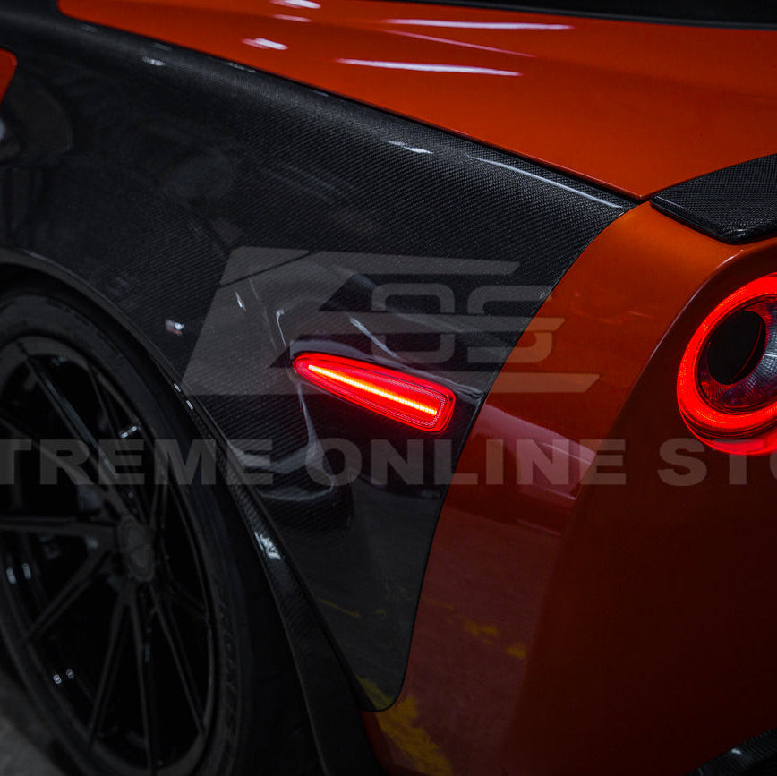 EOS Rear Side Marker Lights - Clear - 05-13 C6 Corvette Base / GS / Z06 / ZR1 (LIGHT-1454-CL)