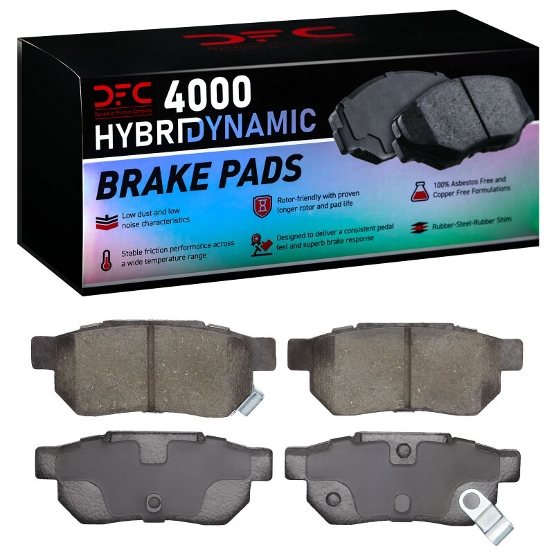 DFC 85-14 Honda Prelude Rear 4000 Hybridynamic Brake Pads - 4000-0374-00 Photo - Primary
