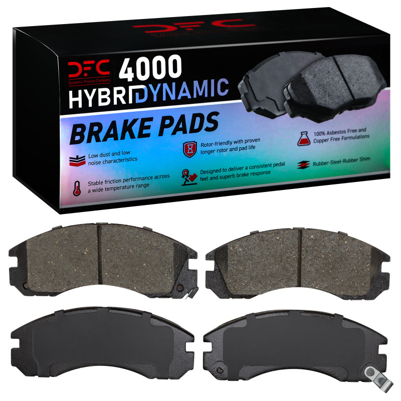 DFC 90-22 Plymouth Laser Front 4000 Hybridynamic Brake Pads - 4000-0530-00 Photo - Primary