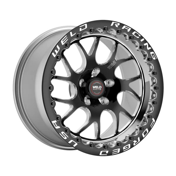 Weld Wheels S78 Beadlock Black 18x12 Rear Wheel - 14-19 C7 Corvette w. Carbon Brakes