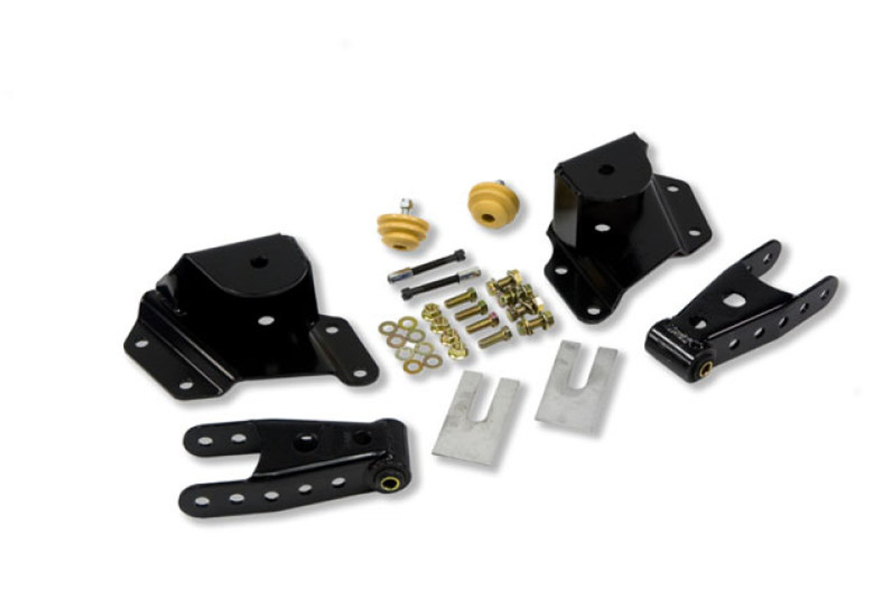 Belltech SHACKLE AND HANGER KIT 99-06 GM/GMC 1500 STD CAB 4inch - 6512