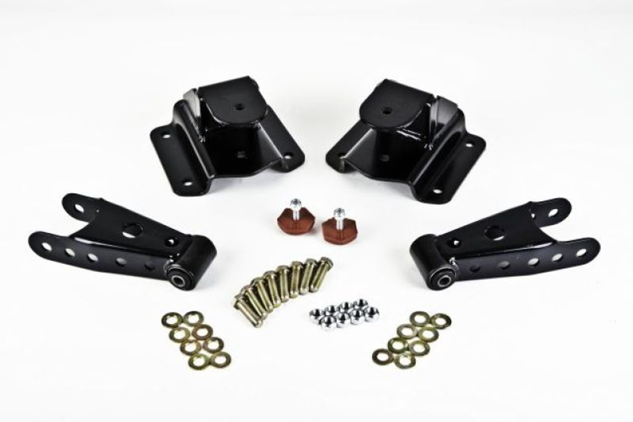 Belltech SHACKLE AND HANGER KIT 94-99 RAM 1500 StdCab 4inch - 6580