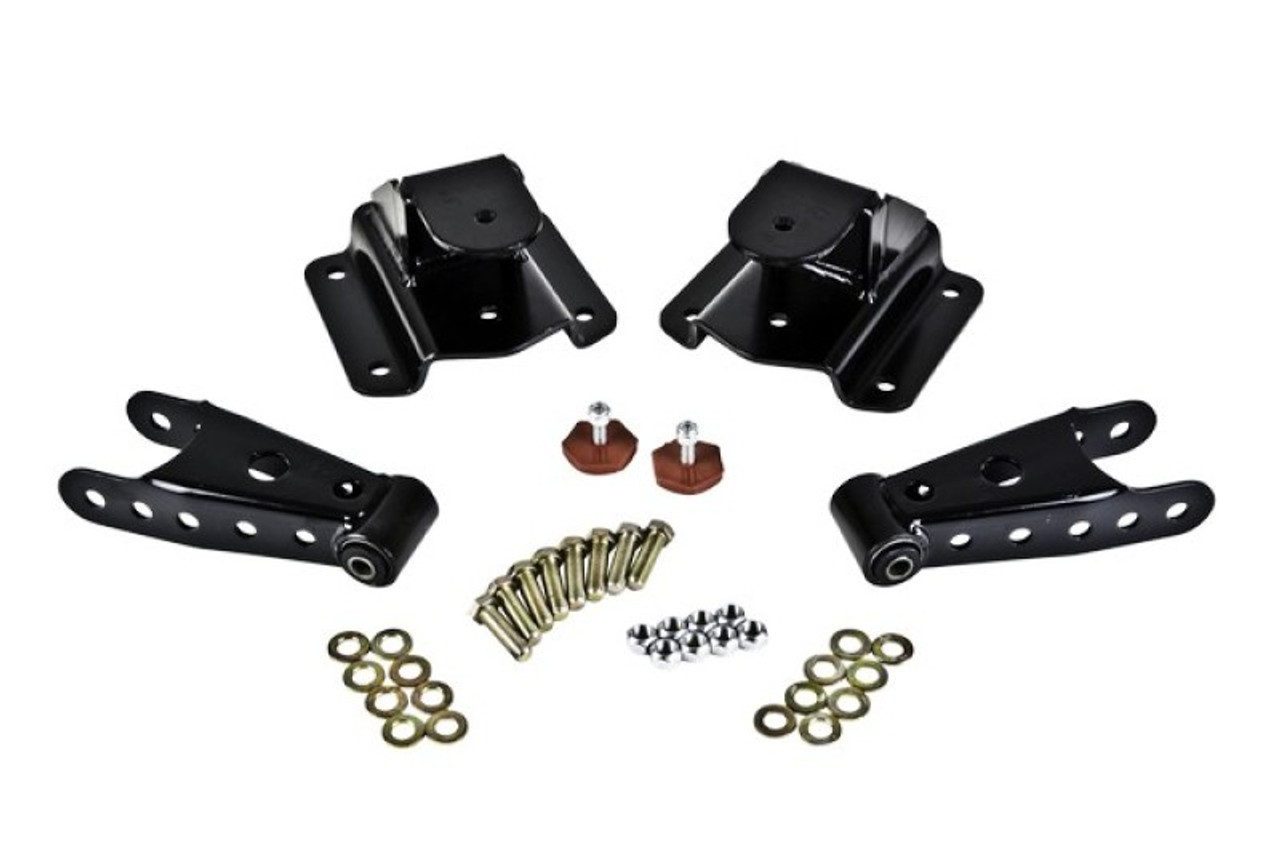 Belltech SHACKLE AND HANGER KIT 94-99 RAM 1500 StdCab 4inch - 6580