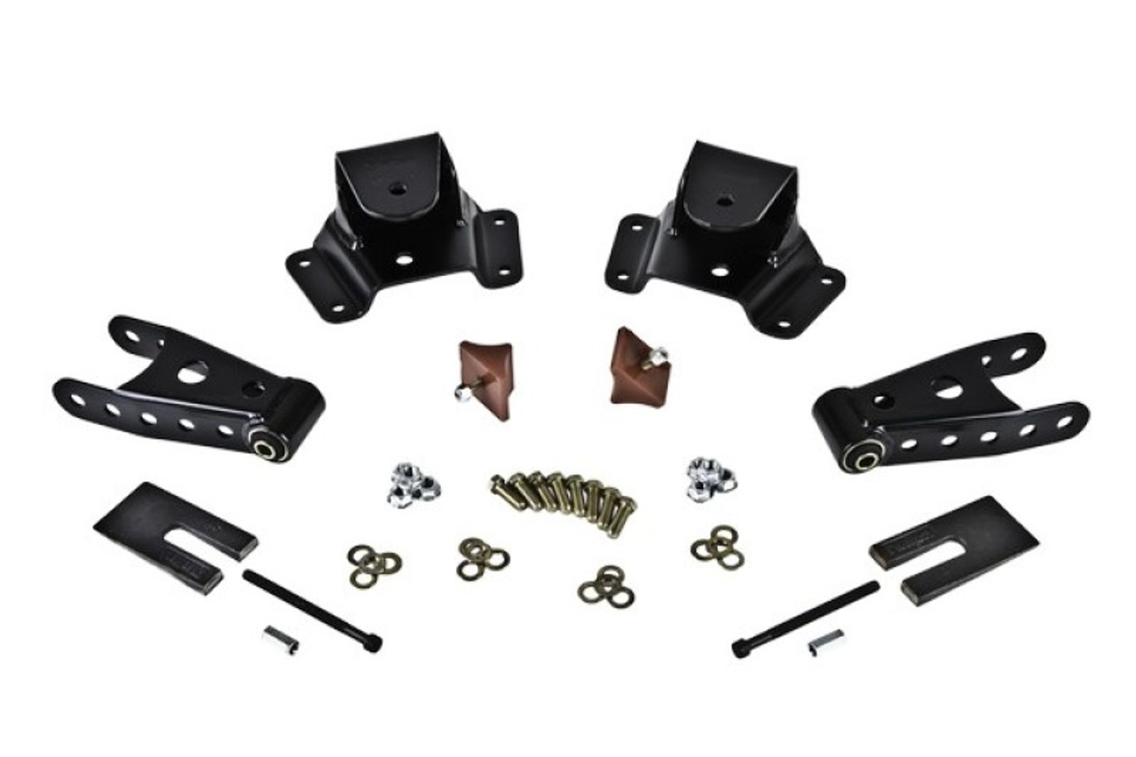Belltech SHACKLE AND HANGER KIT 75-91 GM C30 CrewCab/Dually 4inch - 6750