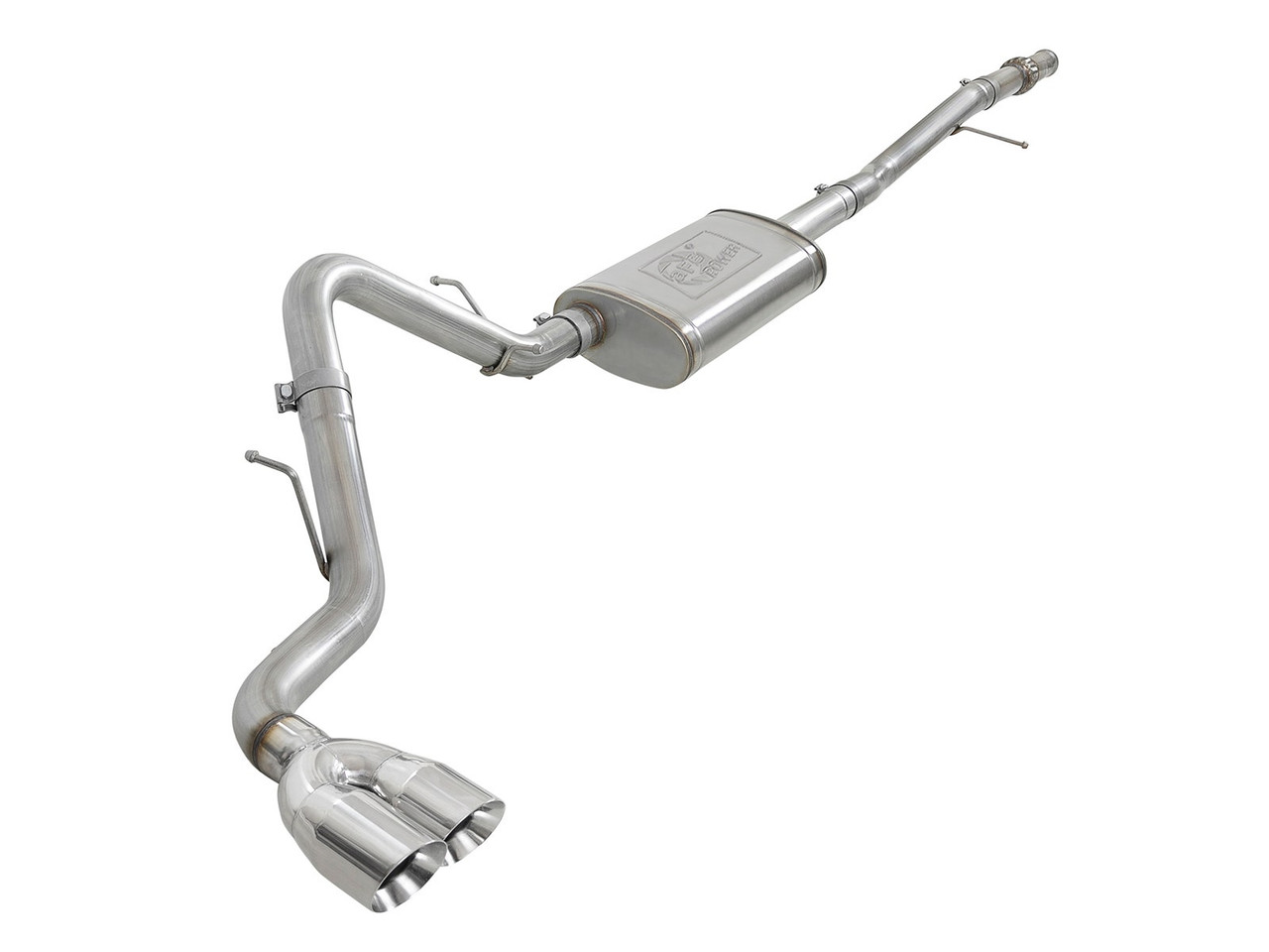 aFe Power Vulcan Catback Exhaust System - Side Exit w. Polished Tips - 19-24 Silverado & Sierra 5.3L