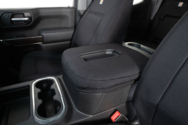 Covercraft 24-25 Jeep Wrangler Buckets Carhartt Super Dux Precision Fit Custom Front Row Seat Cover - GTJ4551ABCOBK Photo - out of package