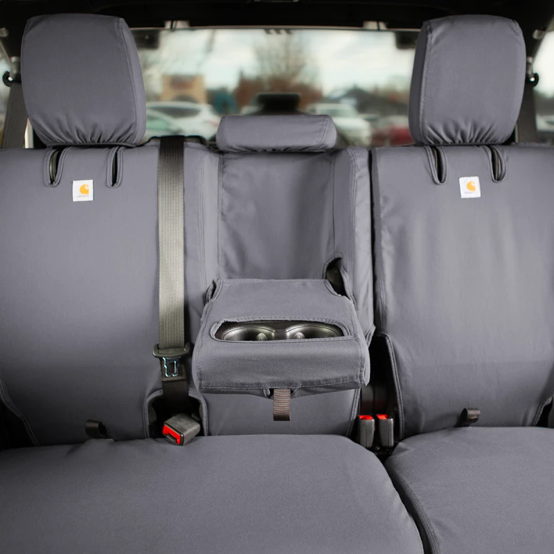 Covercraft 24-26 Jeep Wrangler Fr Buckets Carhartt SeatSaver Custom Front Row Seat Cover - SSC2652CAGY Photo - out of package