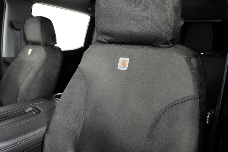 Covercraft 24-26 Jeep Wrangler Fr Buckets Carhartt Super Dux SeatSaver Custom Front Row Seat Cover - SSC2652COGY Photo - out of package