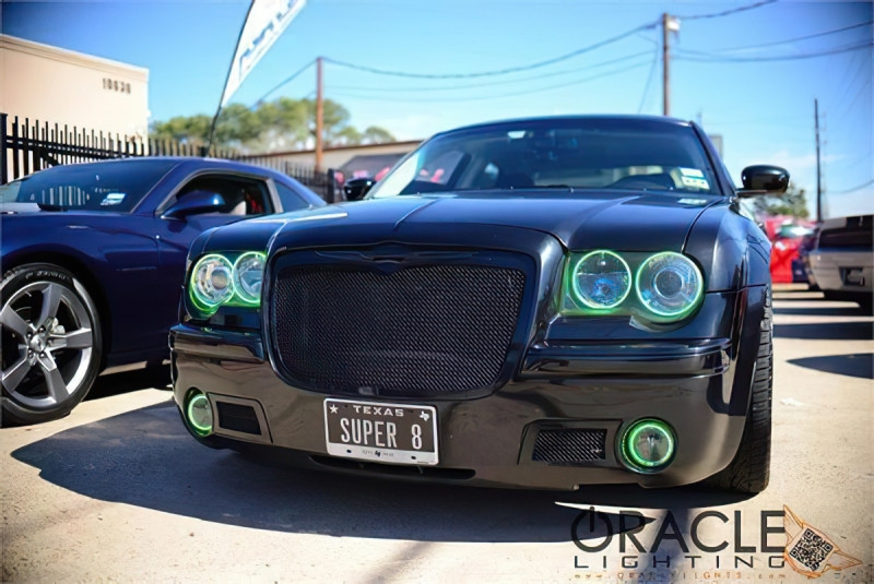 Oracle 05-10 Chrysler 300C LED Fog Light Halo Kit - Blue - 1107-002 Photo - lifestyle view