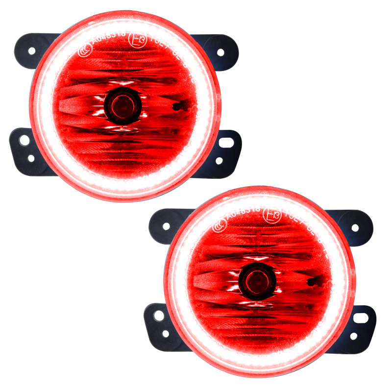 Oracle 07-17 Jeep Wrangler LED Fog Light Halo Kit - Red - 1177-003 User 1