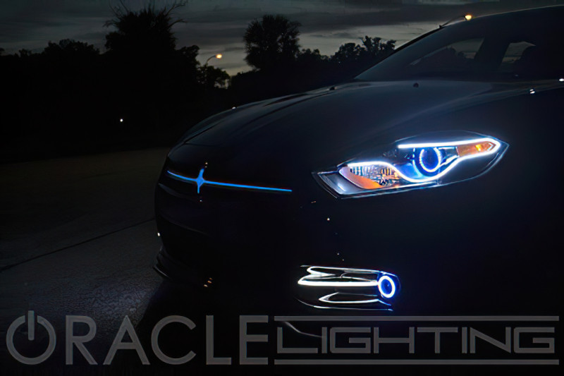 Oracle 13-16 Dodge Dart Surface Mount LED Projector Fog Light Halo Kit - Blue - 1229-002 Photo - lifestyle view