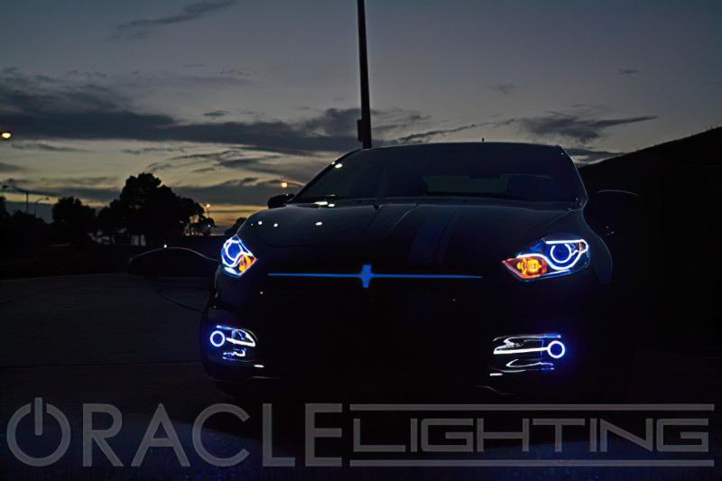 Oracle 13-16 Dodge Dart Surface Mount LED Projector Fog Light Halo Kit - Blue - 1229-002 Photo - lifestyle view