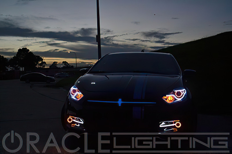Oracle 13-16 Dodge Dart Surface Mount LED Projector Fog Light Halo Kit - Blue - 1229-002 Photo - lifestyle view