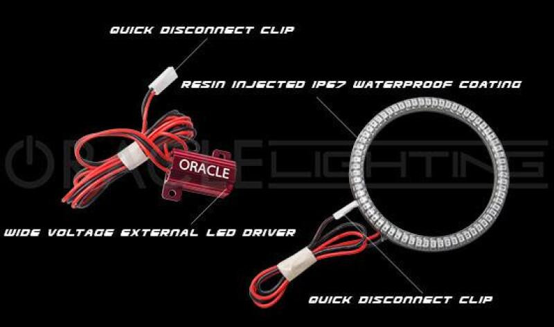 Oracle 11-13 Dodge Durango Surface Mount LED Fog Light Halo Kit - Amber - 1255-005 User 1