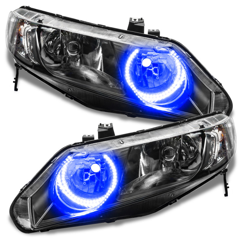 Oracle 06-11 Honda Civic Sedan LED Headlight Halo Kit - Blue - 1333-002 User 1