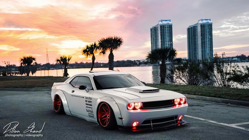 Oracle 08-14 Dodge Challenger LED Non Projector Headlight Halo Kit - Red - 2240-003 Photo - lifestyle view