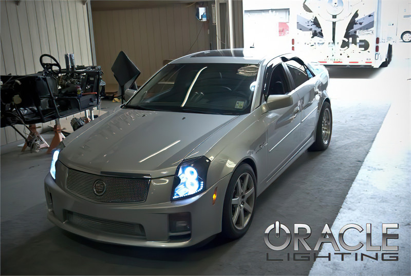 Oracle 03-07 Cadillac CTS LED Headlight Halo Kit - Green - 2241-004 Photo - lifestyle view