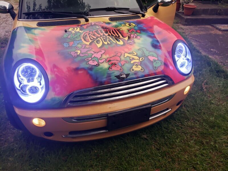 Oracle 05-08 Mini Cooper LED Headlight Halo Kit - UV/Purple - 2431-007 Photo - lifestyle view