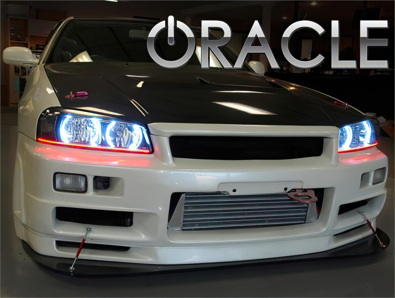 Oracle 98-01 Nissan Skyline LED Headlight Halo Kit - Blue - 2501-002 Photo - lifestyle view