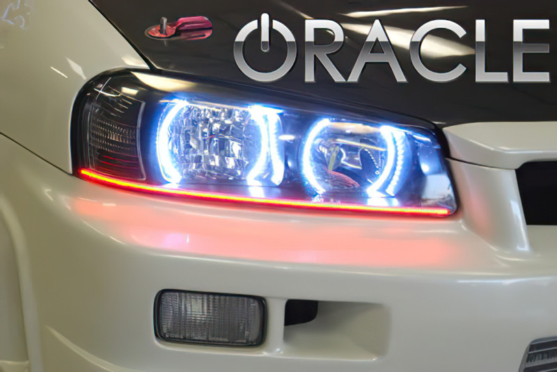 Oracle 98-01 Nissan Skyline LED Headlight Halo Kit - Blue - 2501-002 Photo - lifestyle view