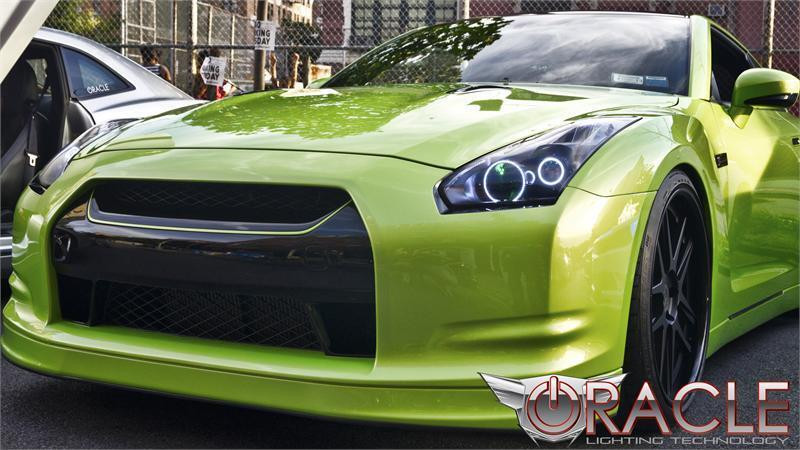 Oracle 09-13 Nissan GT-R LED Headlight Halo Kit - Red - 2502-003 Photo - lifestyle view