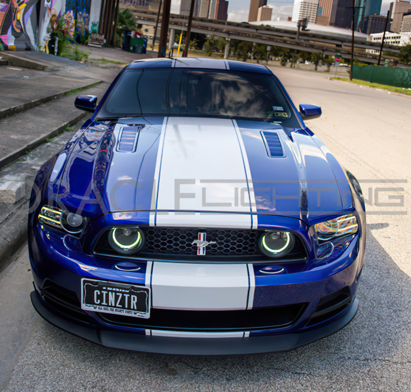 Oracle 13-14 Ford Mustang GT LED Fog Light Halo Kit - Red - 2625-003 Photo - lifestyle view