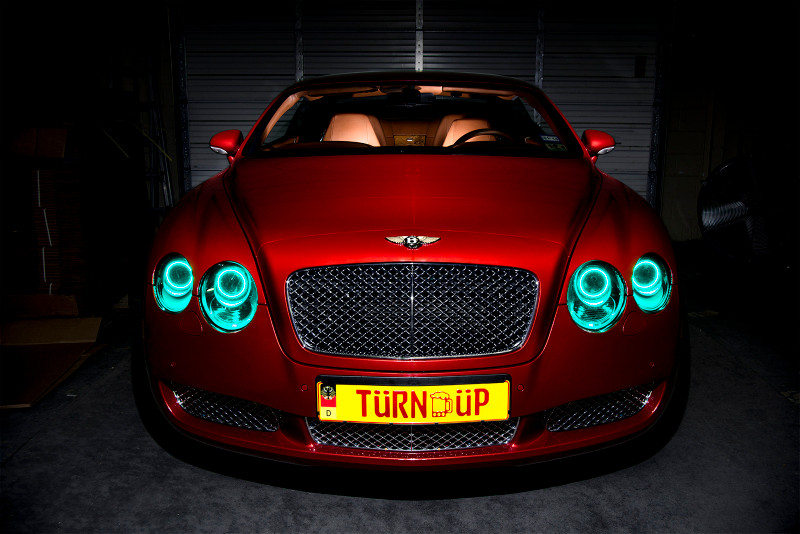 Oracle 10-14 Bentley Continental GT LED Headlight Halo Kit - UV/Purple - 2628-007 Photo - lifestyle view