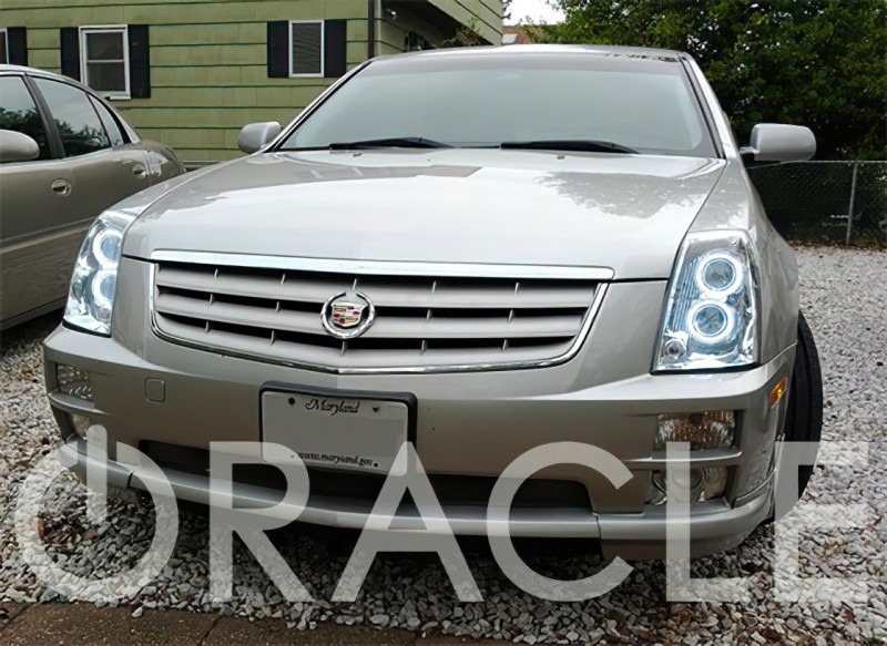 Oracle 05-12 Cadillac STS LED Headlight Halo Kit - UV/Purple - 2637-007 Photo - lifestyle view