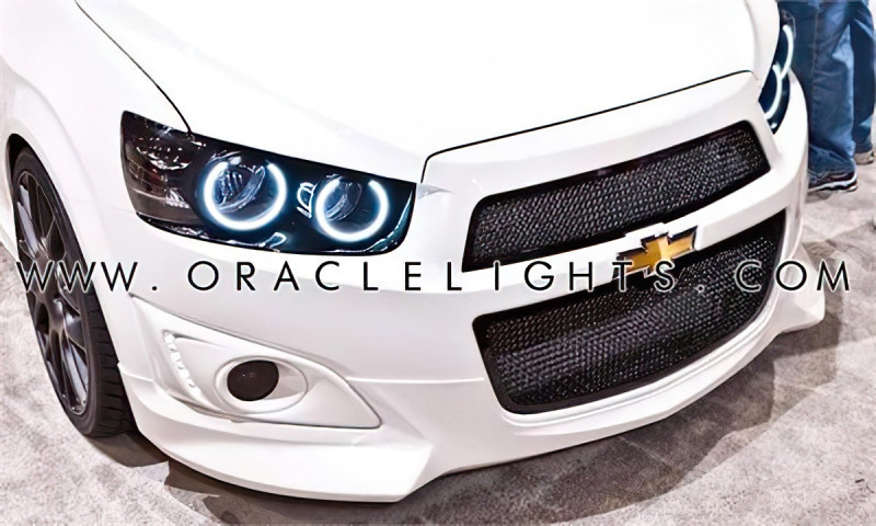 Oracle 12-16 Chevrolet Sonic LED Headlight Halo Kit - Blue - 2640-002 Photo - lifestyle view