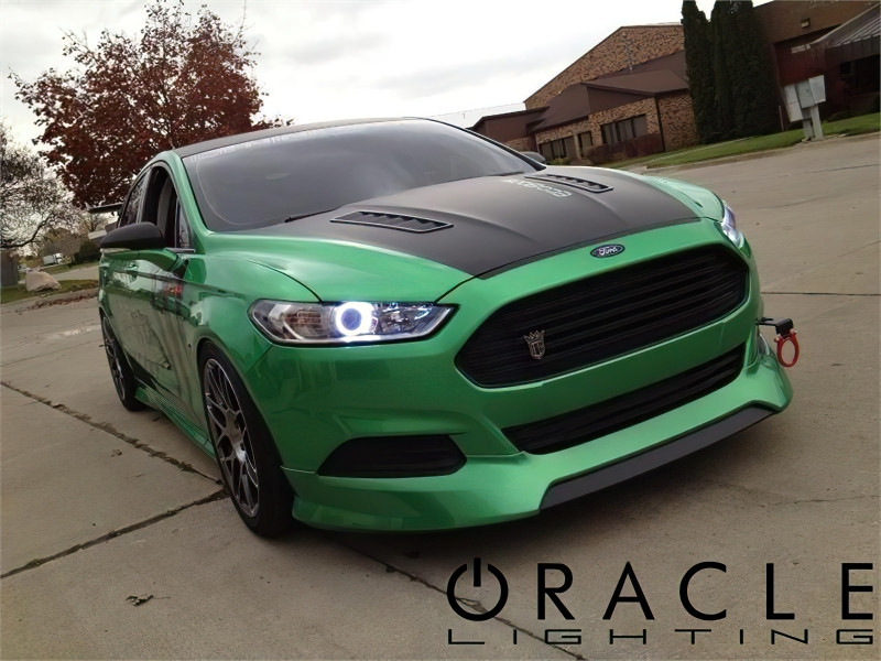 Oracle 12-17 Ford Fusion LED Headlight Halo Kit - Green - 2655-004 Photo - lifestyle view