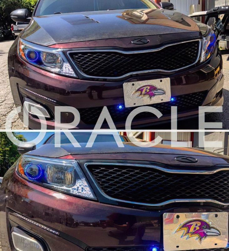 Oracle 11-15 Kia Optima LED Headlight Halo Kit - Green - 2666-004 Photo - lifestyle view