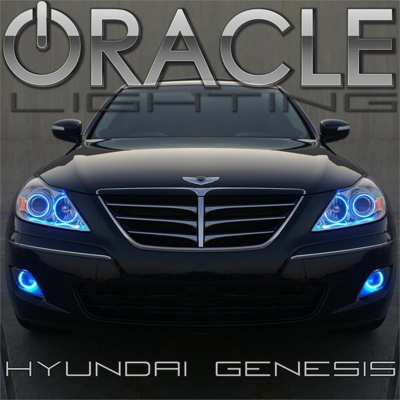 Oracle 09-10 Hyundai Genesis LED Headlight Halo Kit - Blue - 2686-002 Photo - lifestyle view