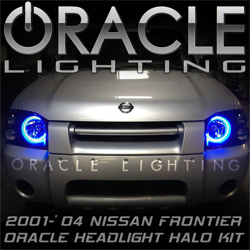 Oracle 01-04 Nissan Frontier LED Headlight Halo Kit - Red - 2698-003 Photo - lifestyle view