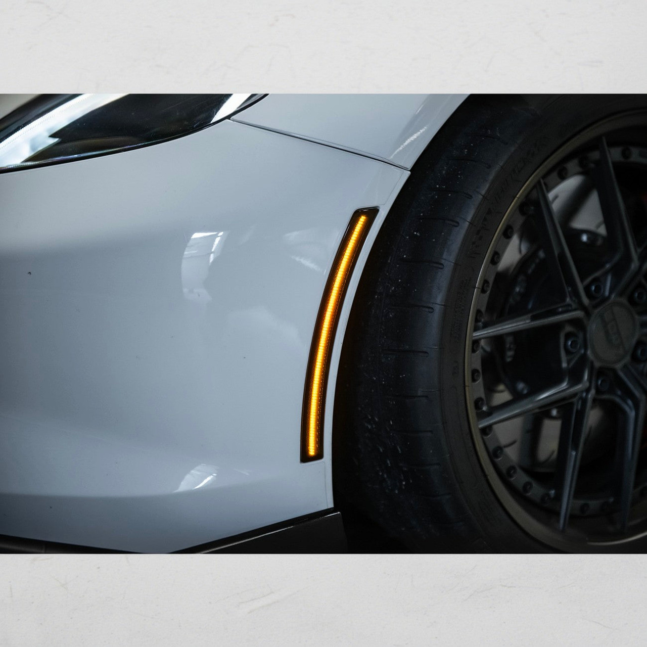 EOS Front Side Marker Lights - Smoke Tinted - 14-19 C7 Corvette (LIGHT-1455-SM)