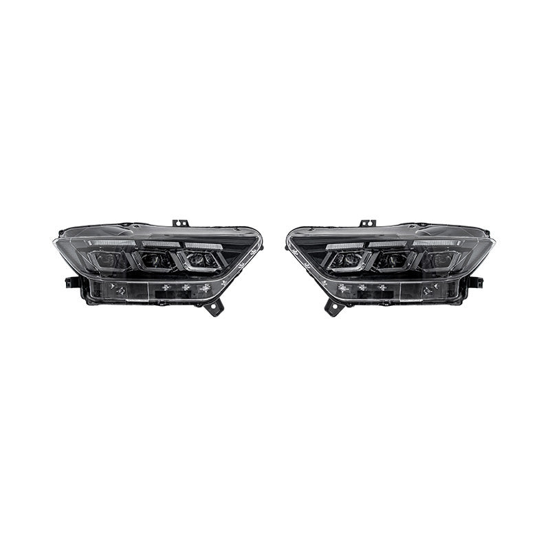 EOS S650 Style LED DRL Style Headlights - 2015-2017 Ford Mustang (LIGHT-1444-CL)