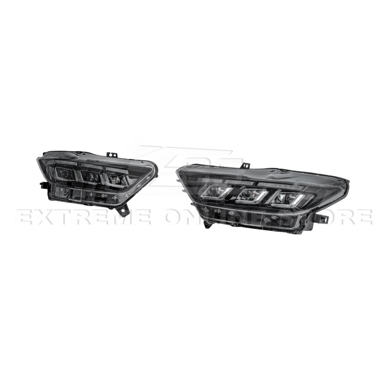 EOS S650 Style LED DRL Style Headlights - 2015-2017 Ford Mustang (LIGHT-1444-CL)